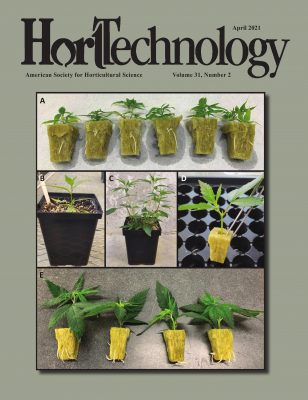cover of April 2021 issue of HortTechnology